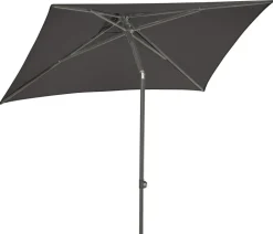 Dehner Sonnenschirm Andros, rechteckig, ca. B210/T150 cm Dunkelgrau Hot