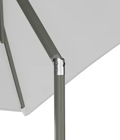 Dehner Sonnenschirm Andros, rechteckig, ca. B210/T150 cm Hellgrau Best