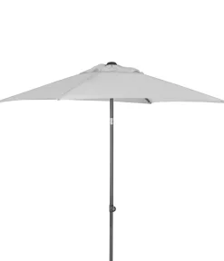 Dehner Sonnenschirm Andros, rechteckig, ca. B210/T150 cm Hellgrau Best