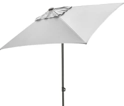 Dehner Sonnenschirm Andros, rechteckig, ca. B210/T150 cm Hellgrau Best