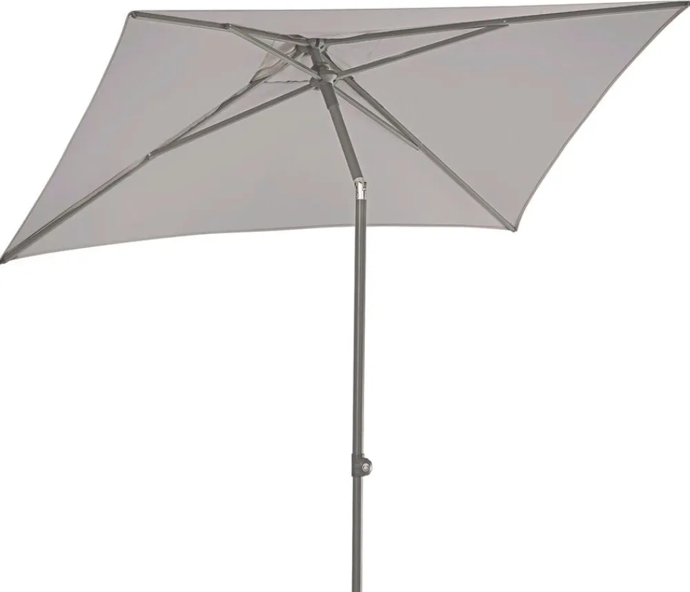 Dehner Sonnenschirme - Sonnenschirm Andros, rechteckig, ca. B210/T150 cm Taupe