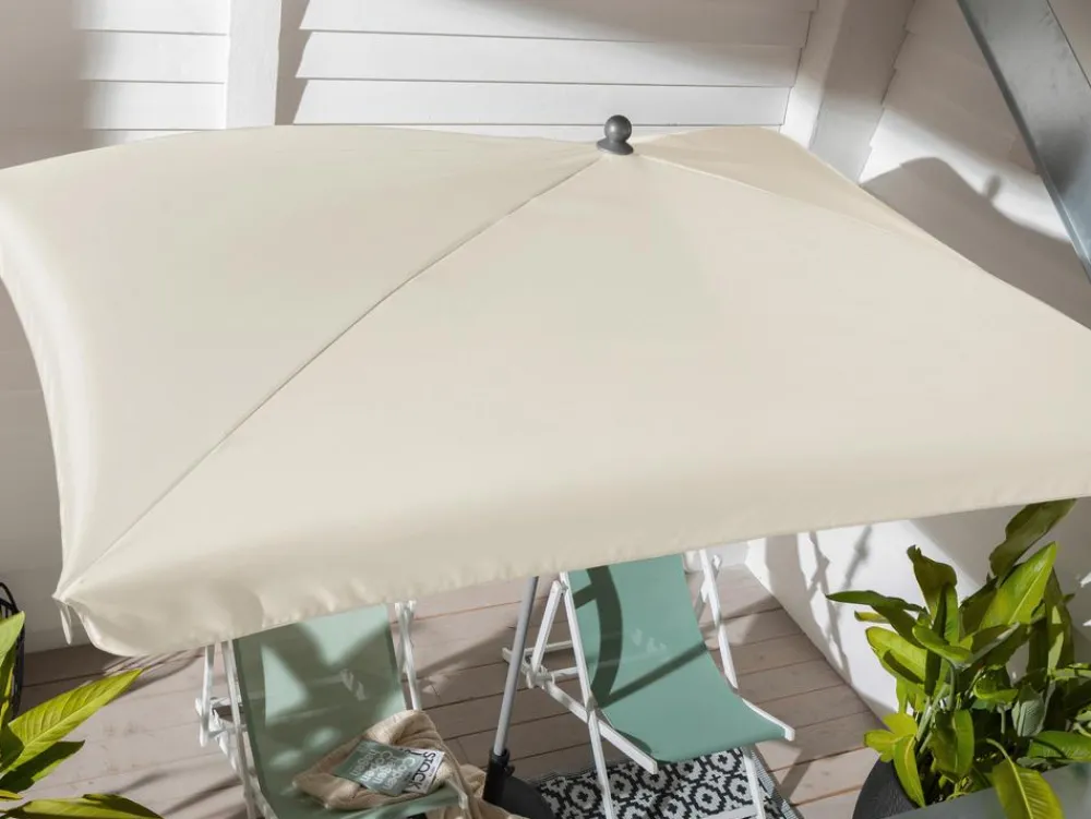 Dehner Sonnenschirme - Sonnenschirm Keros, rechteckig, ca. B255/T170 cm Creme