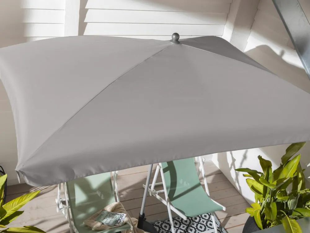 Dehner Sonnenschirme - Sonnenschirm Keros, rechteckig, ca. B255/T170 cm Taupe