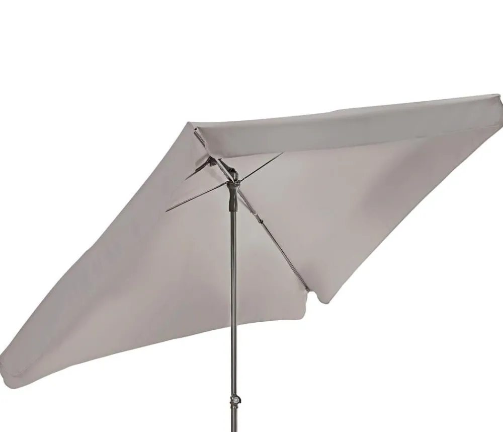Dehner Sonnenschirme - Sonnenschirm Keros, rechteckig, ca. B255/T170 cm Taupe