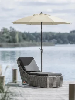 Dehner Sonnenschirm Kos, rund, ca. Ø220 cm Creme Outlet