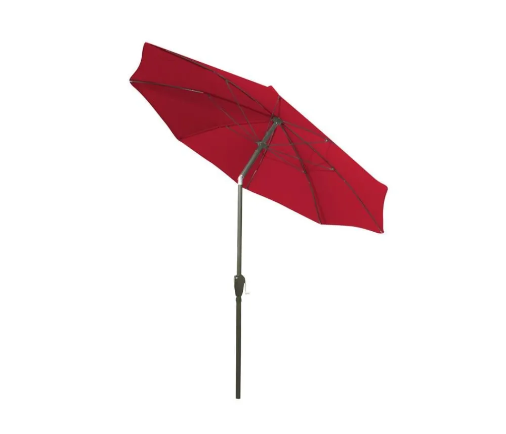 Dehner Sonnenschirm Kos, rund, ca. Ø220 cm Dunkelrot Sale
