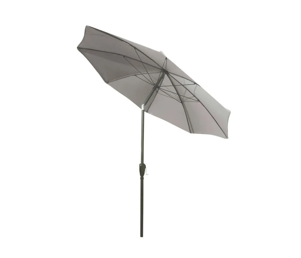 Dehner Sonnenschirme - Sonnenschirm Kos, rund, ca. Ø220 cm Taupe