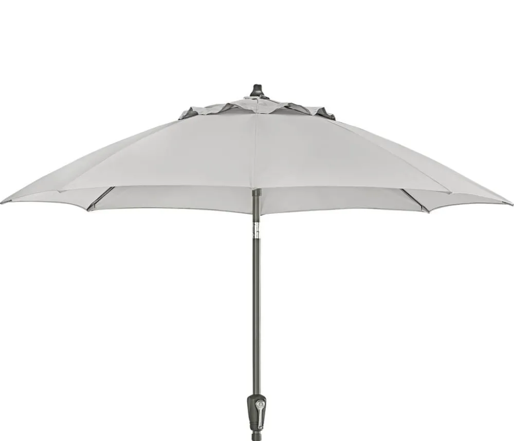 Dehner Sonnenschirme - Sonnenschirm Kos, rund, ca. Ø220 cm Hellgrau