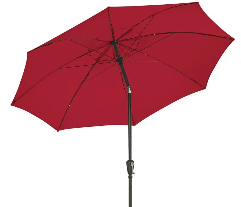 Dehner Sonnenschirm Paros, rund, ca. Ø250 cm Dunkelrot Outlet