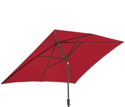 Dehner Sonnenschirme - Sonnenschirm Samos, rechteckig, ca. B300/T200 cm Dunkelrot