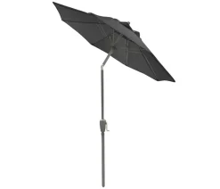 Dehner Sonnenschirm Vido, rund, ca. Ø150 cm Dunkelgrau Discount