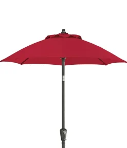 Dehner Sonnenschirm Vido, rund, ca. Ø150 cm Dunkelrot Sale