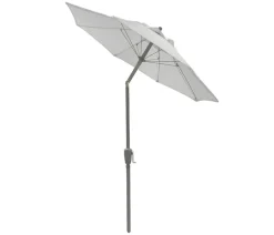 Dehner Balkonmöbel Aluminium|Sonnenschirme - Sonnenschirm Vido, rund, ca. Ø150 cm Hellgrau