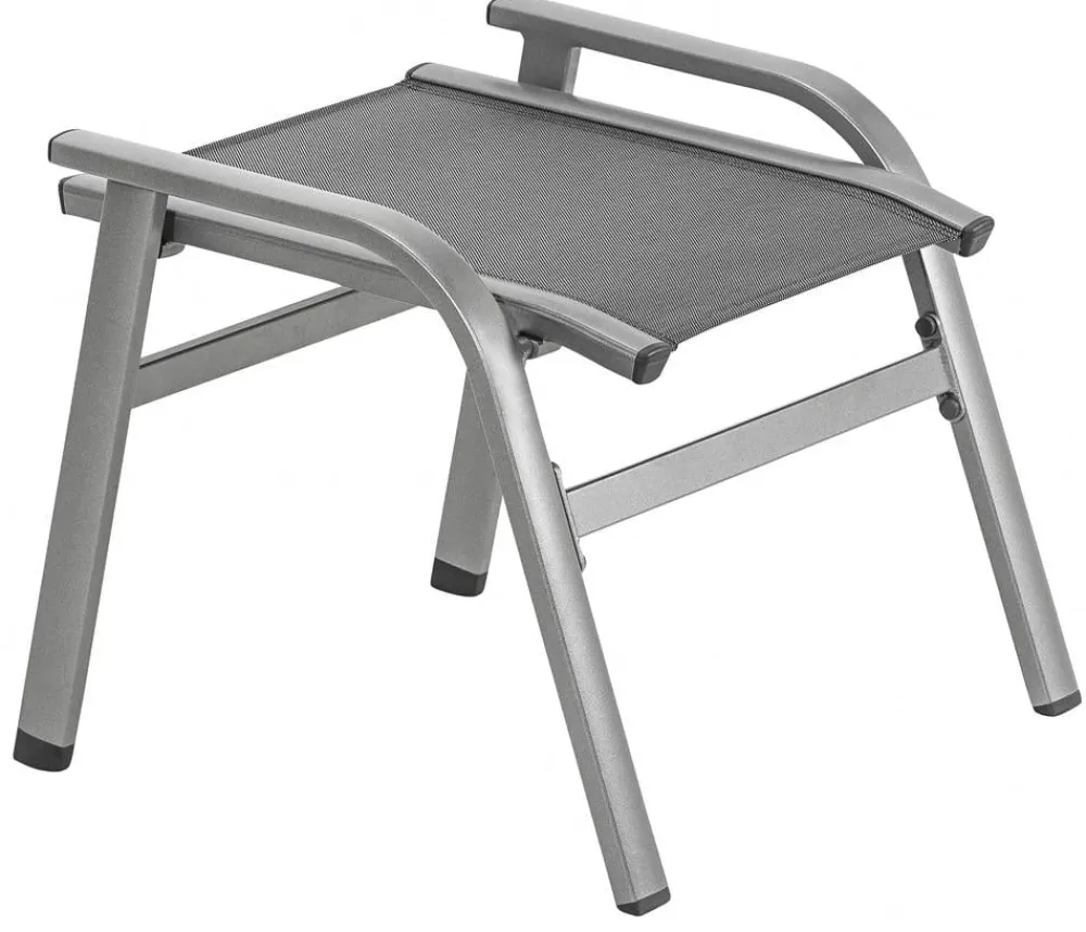Dehner Gartenhocker|Gartenstühle Aluminium - Stapelhocker Chicago Grau