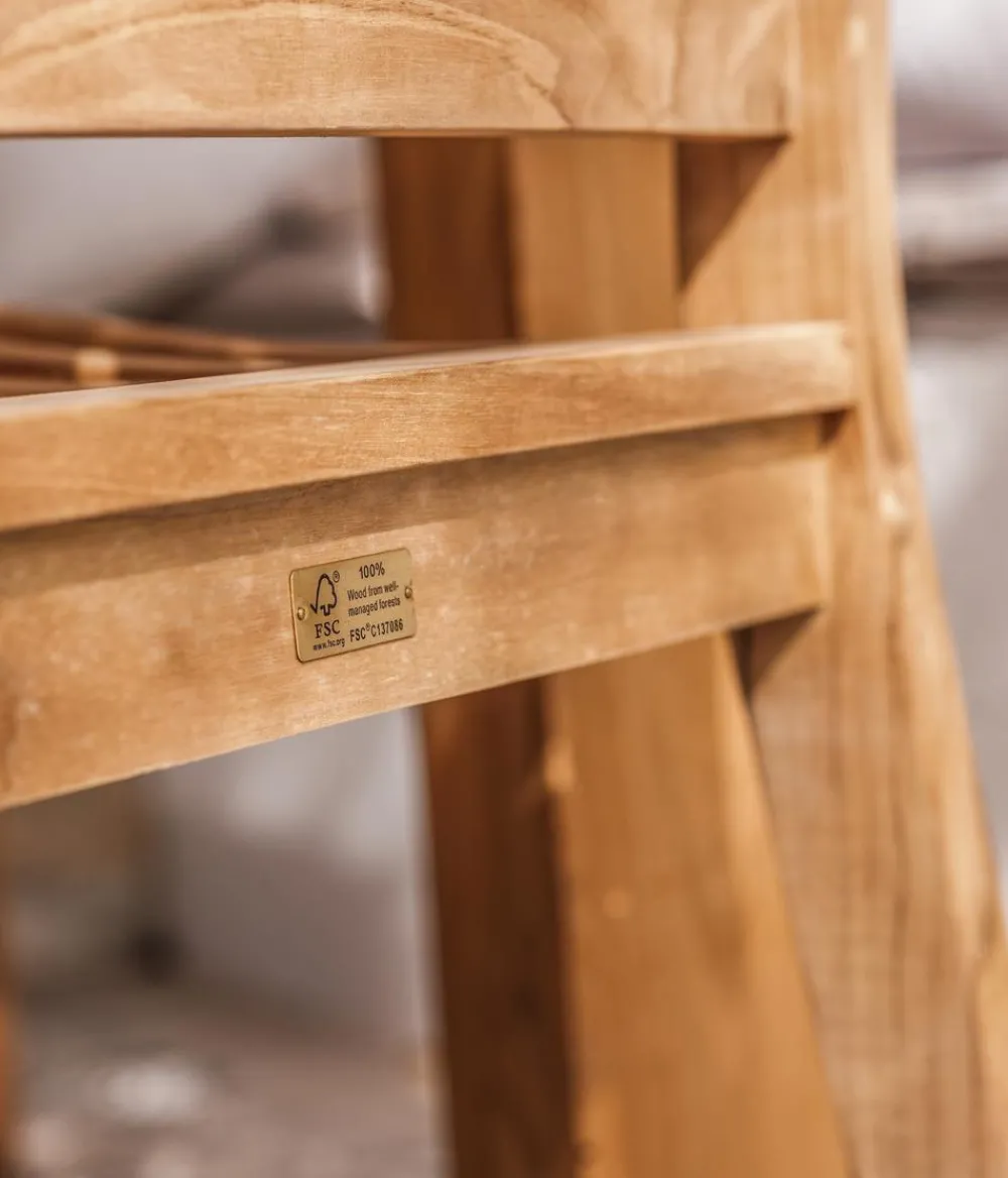 Dehner Stapelstühle|Gartenstühle Holz - Stapelsessel Havanna Hellbraun