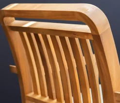 Dehner Stapelstühle|Gartenstühle Holz - Stapelsessel Lima Braun