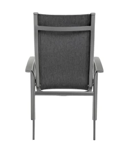 Dehner Stapelstühle|Garten- & Loungesessel - Stapelstuhl Chicago Dark Dunkelgrau