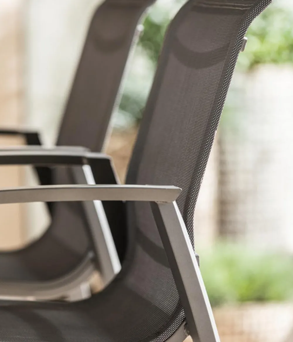 Dehner Stapelstühle|Gartenstühle Aluminium > Stapelstuhl Nancy