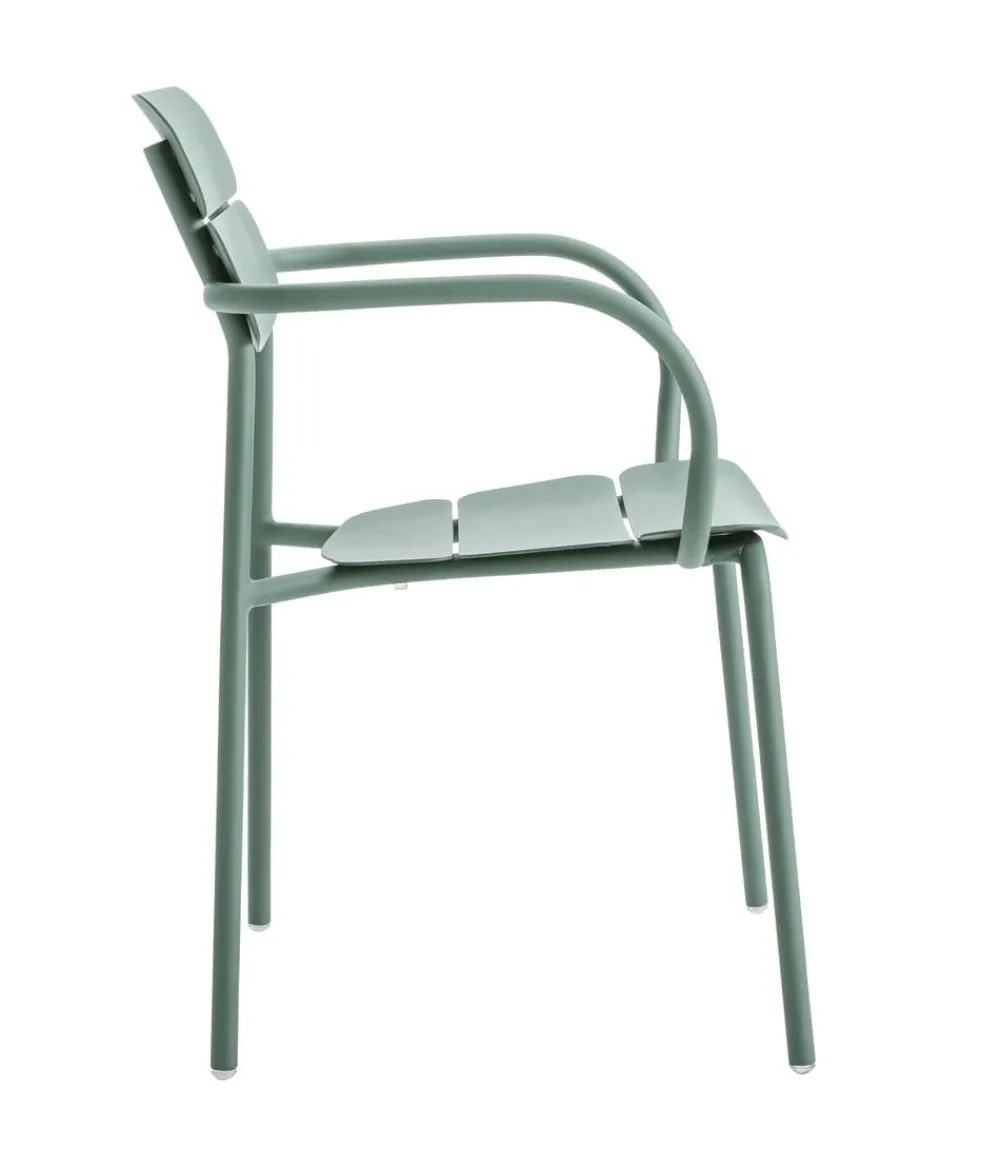 Dehner Stapelstühle|Gartenstühle Aluminium - Stapelstuhl Paris Grün
