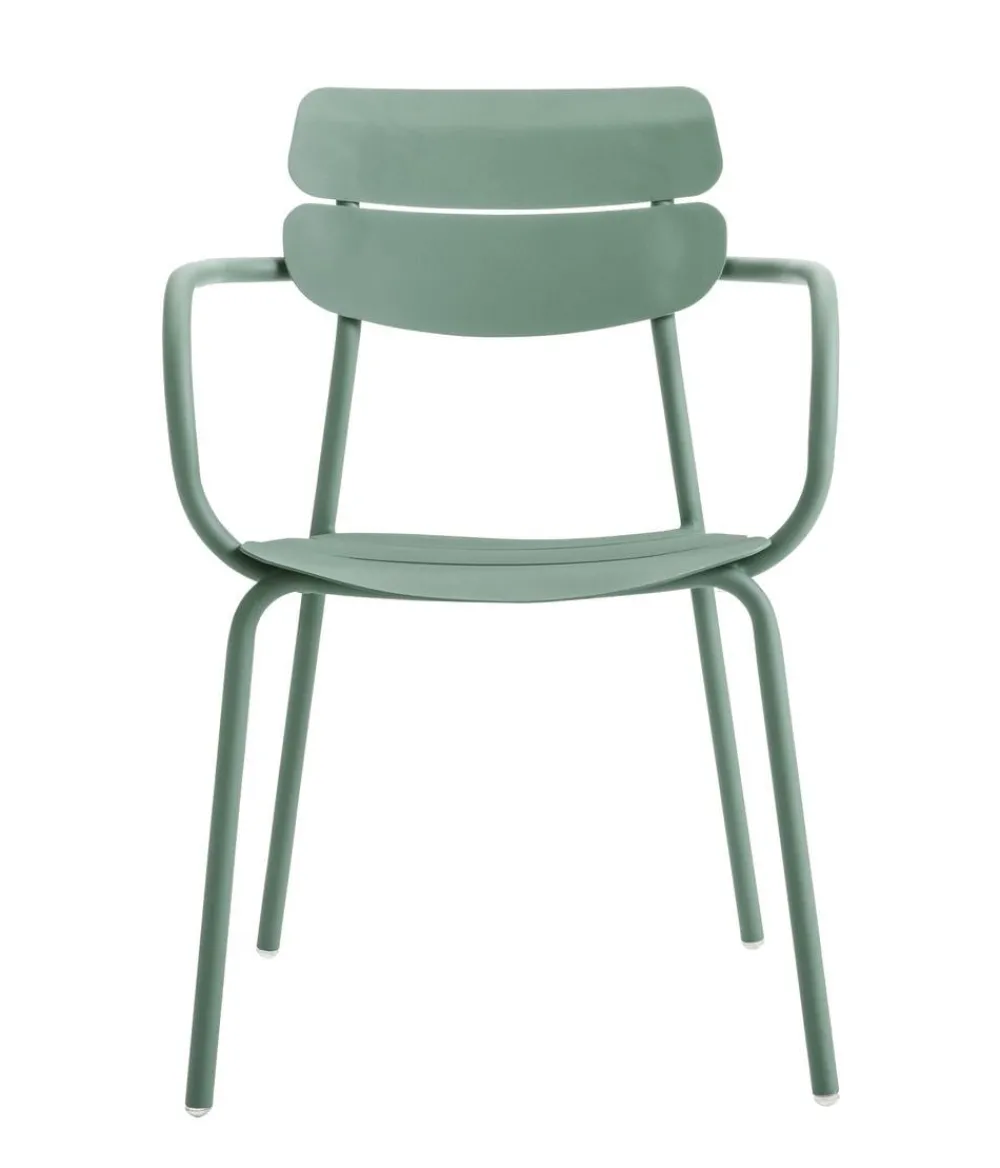Dehner Stapelstühle|Gartenstühle Aluminium - Stapelstuhl Paris Grün