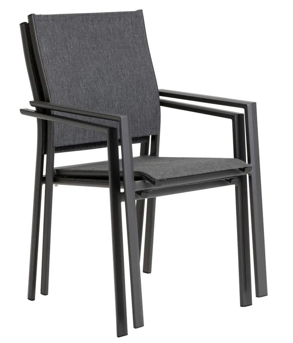 Dehner Stapelstuhl Pesaro Anthrazit New