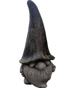 Dehner Gartenzwerge & Gartenfiguren - Stein-Zwerg, , ca. H32 cm Dunkelgrau