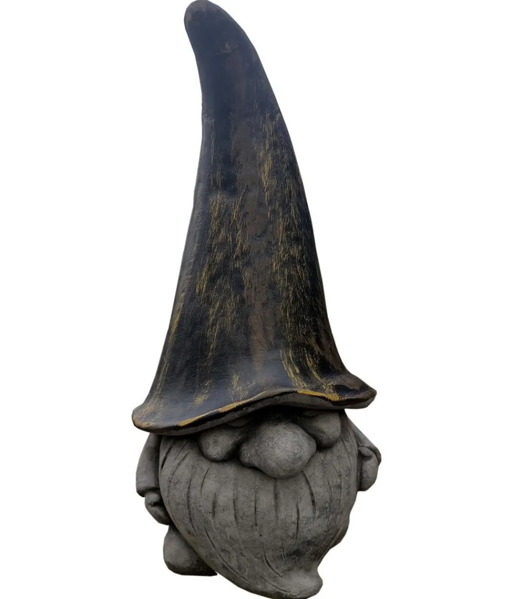 Dehner Gartenzwerge & Gartenfiguren - Stein-Zwerg, , ca. H32 cm Dunkelgrau