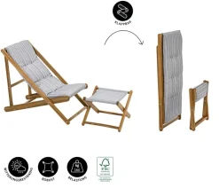 Dehner Balkonmöbel Holz|Gartenstühle Holz > Strandstuhl Macao