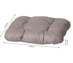 Dehner Susakissen Veneto, ca. B38/H8/T38 cm Taupe Clearance