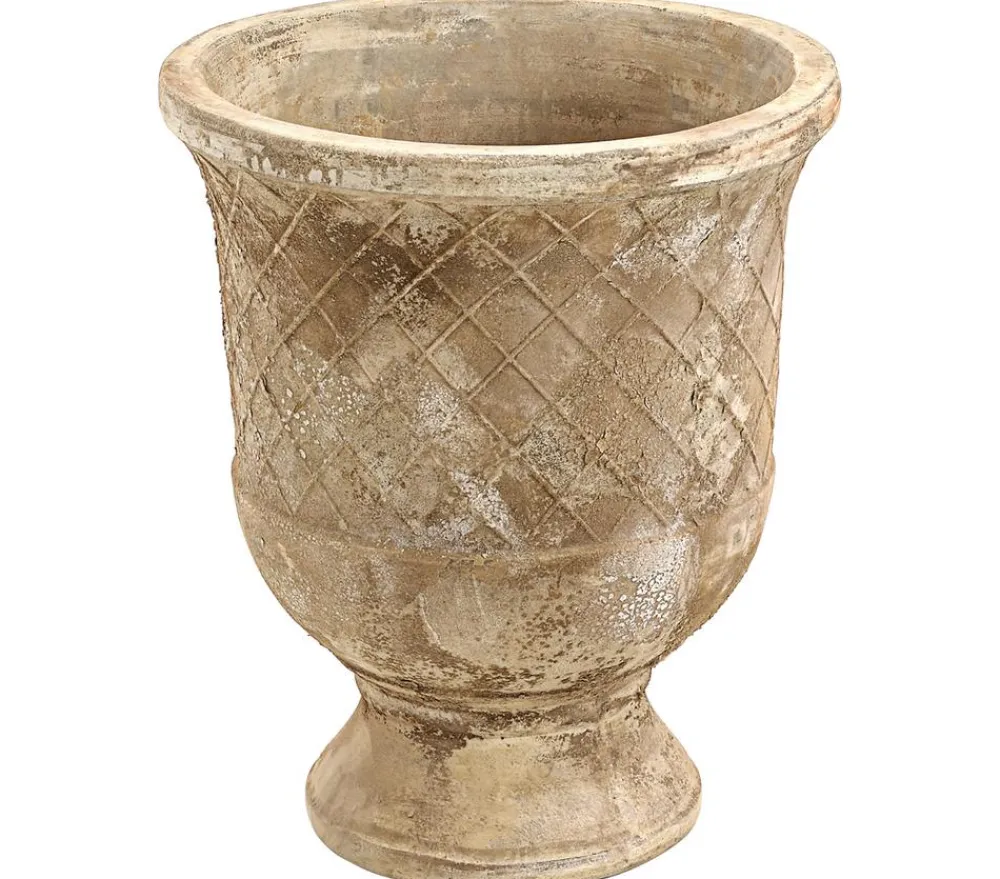 Dehner Blumentöpfe & Übertöpfe - -Pokal Ferrara, rund, antik- Terrakotta
