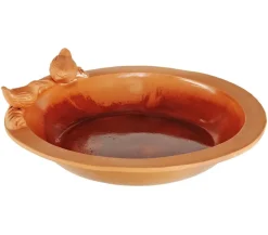 Dehner Terrakotta-Vogeltränke, ca. Ø40 cm Orange Outlet