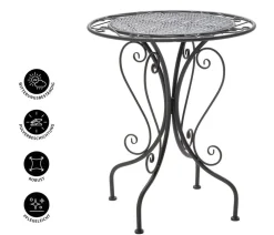 Dehner Garten-Esstische|Gartentische Metall > Tisch Luca, ca Ø60/H70 cm