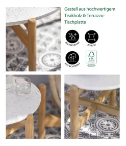 Dehner Loungemöbel|Loungetische > Tisch Portofino, ca. Ø80/H37,8 cm