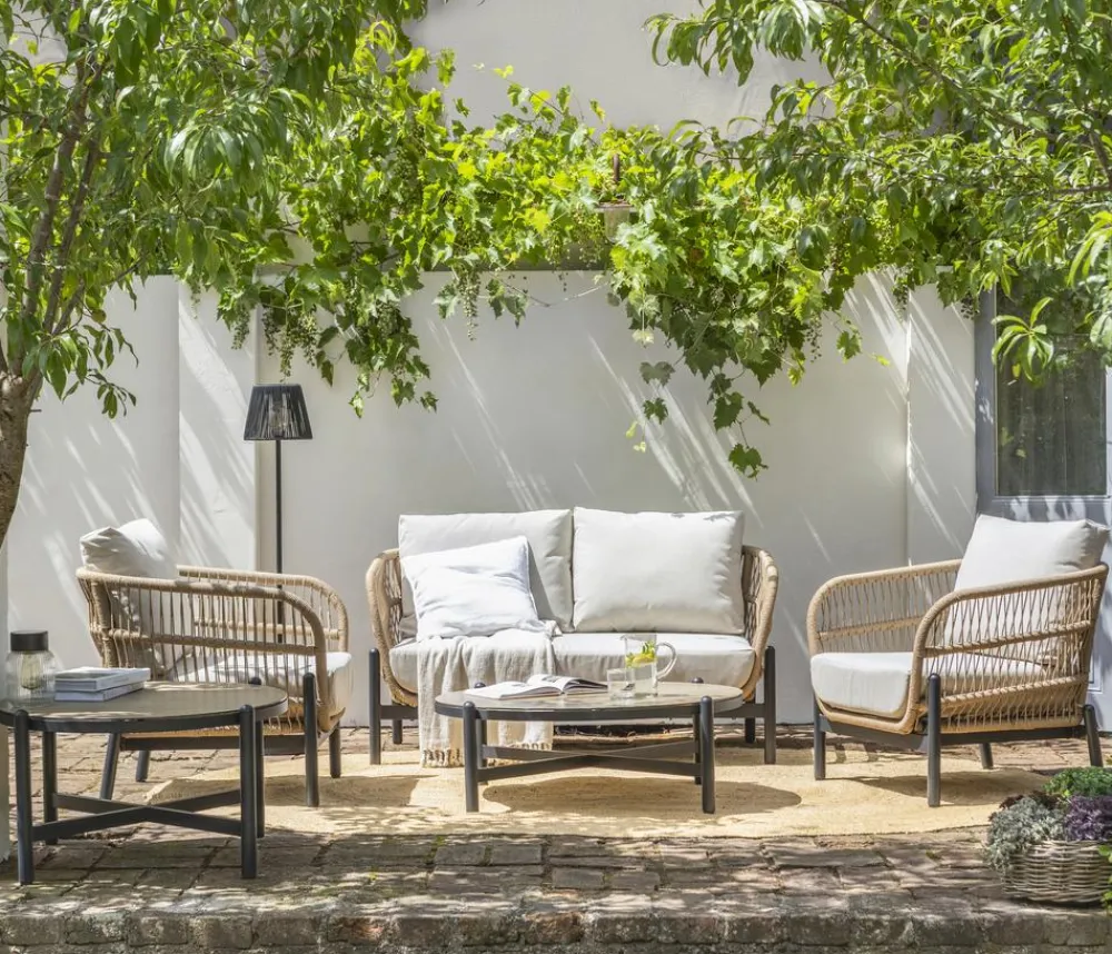 Dehner Loungetische - Tisch St-Etienne, ca. Ø78/H46 cm
