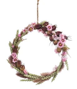 Dehner Trockenblumen|Kränze & Pflanzendeko > Trockenblumenkranz DIY Set Blütentraum, ca. Ø20 cm, 6-teilig