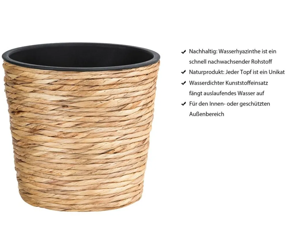 Dehner Blumentöpfe & Übertöpfe > Wasserhyazinthen-Topf, konisch,