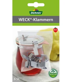 Dehner WECK®-Klammer, 6er-Set Silber Sale
