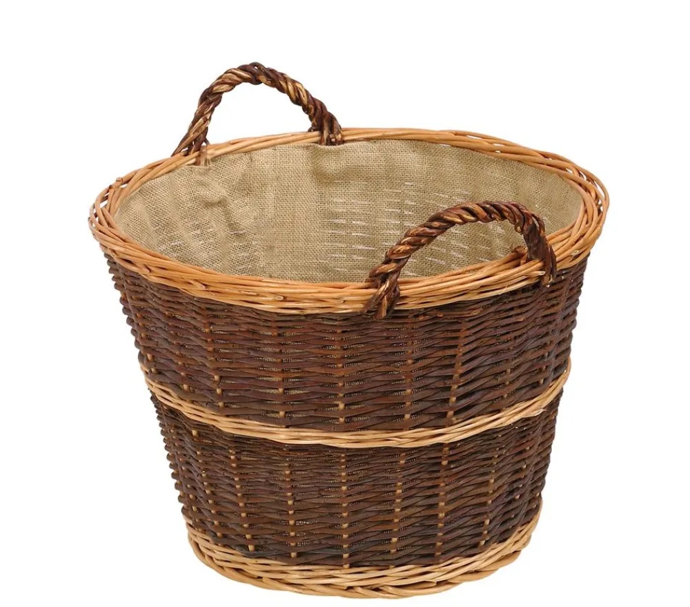 Dehner Mehr Gartendekoration > Weidenkorb mit Juteeinlage, rund, ca. Ø50 cm