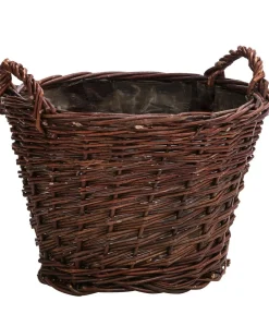 Dehner Blumentöpfe & Übertöpfe - Weiden-Pflanzkorb, konisch, ca. Ø30/H23 cm Braun