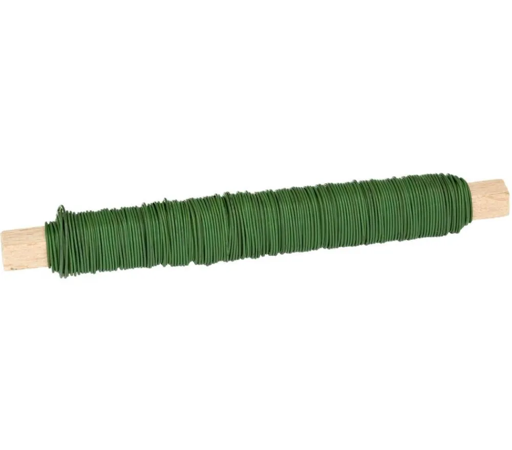 Dehner Rankhilfen Bindematerial - Wickeldraht , 100 g Grün
