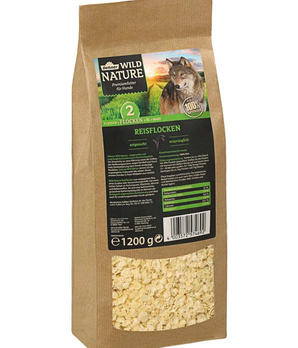 Dehner Wild Nature BARF-Ergänzungsfutter für Hunde Reisflocken Clearance