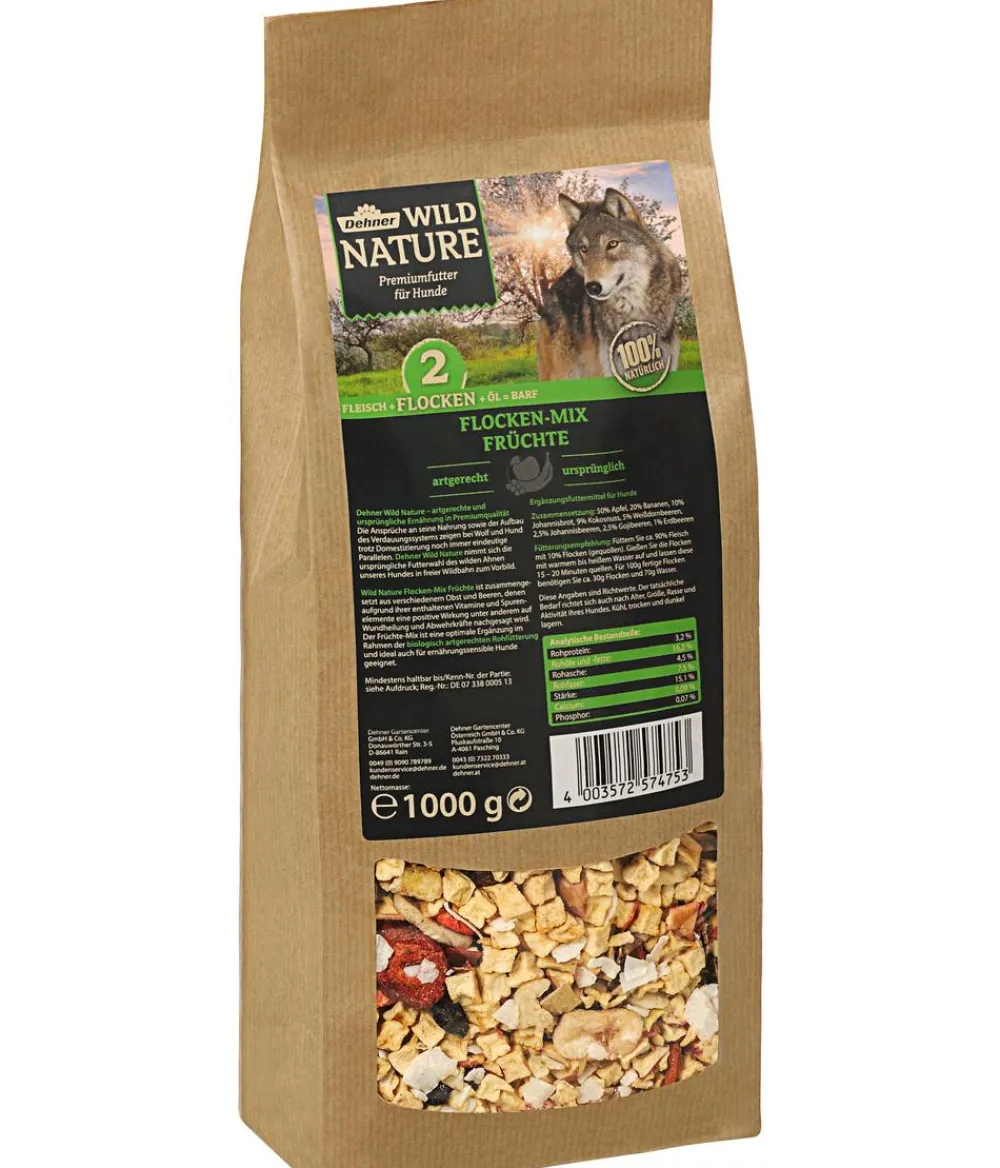 Dehner Wild Nature BARF-Ergänzungsfutter für Hunde Flocken-Mix Früchte Best