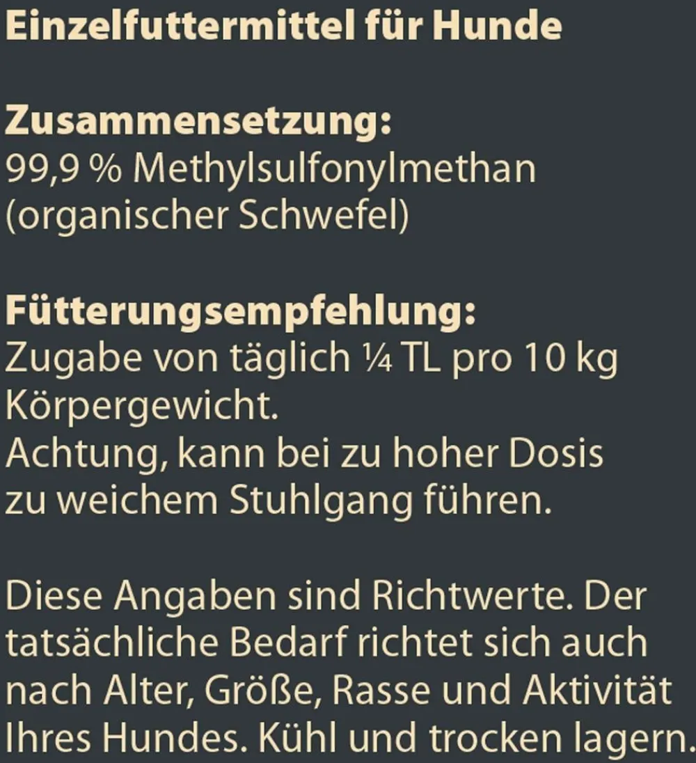 Dehner Wild Nature BARF-Ergänzungsfutter für Hunde MSM Best