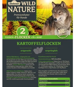 Dehner Wild Nature Nahrungsergänzung Hund - BARF-Ergänzungsfutter für Hunde Kartoffelflocken