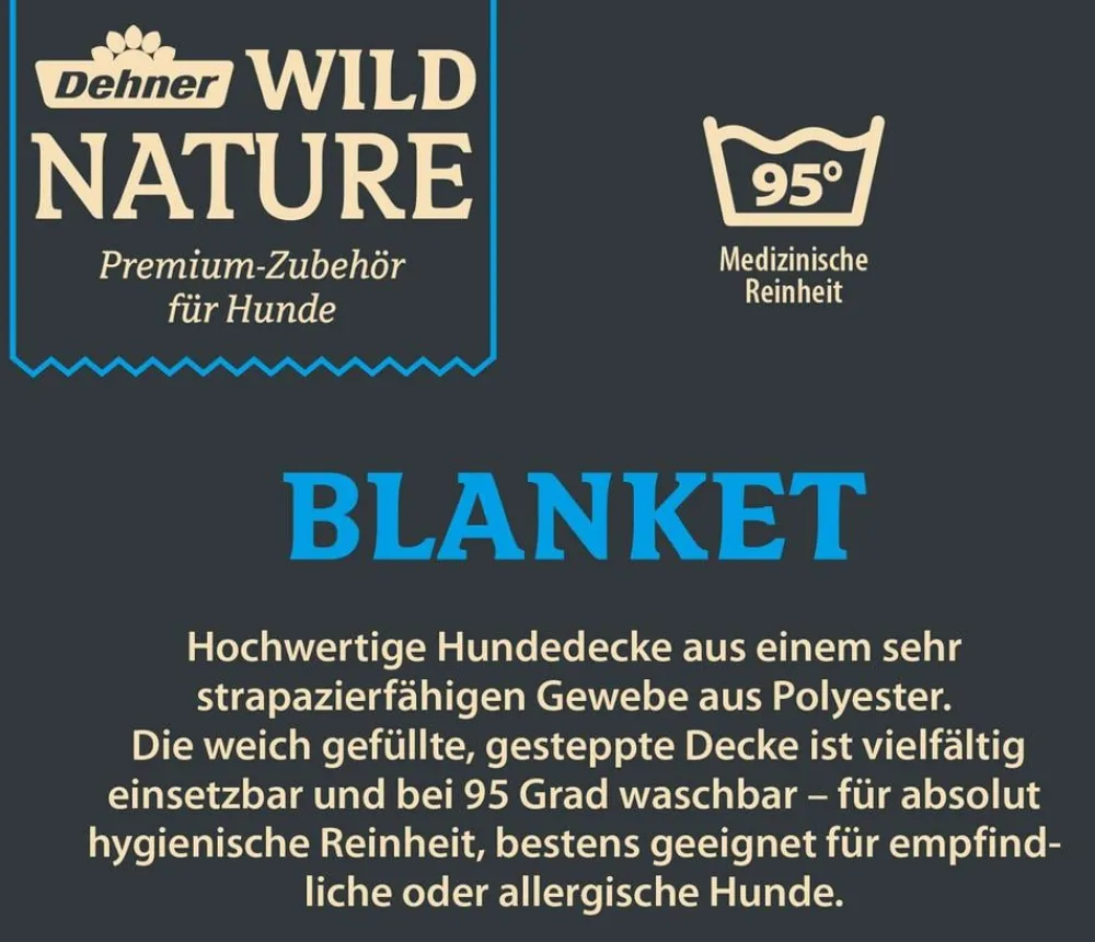 Dehner Wild Nature Hundedecken > Hundedecke Banket, rechteckig
