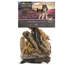 Dehner Wild Nature Hundeleckerlies - Hundesnack Lammohren mit Fell, 200 g