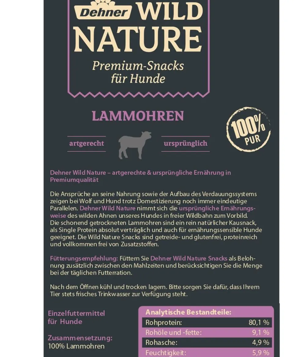 Dehner Wild Nature Hundeleckerlies > Hundesnack Snack-Set Lamm, 6 x 200 g