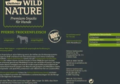 Dehner Wild Nature Hundeleckerlies - Hundesnack Pferde-Trockenfleisch