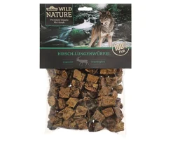 Dehner Wild Nature Hundeleckerlies - Hundesnack Hirsch-Lungenwürfel, 200 g