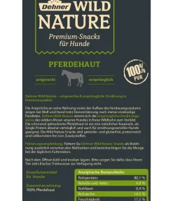 Dehner Wild Nature Hundeleckerlies > Hundesnack Pferdehaut, 100 g